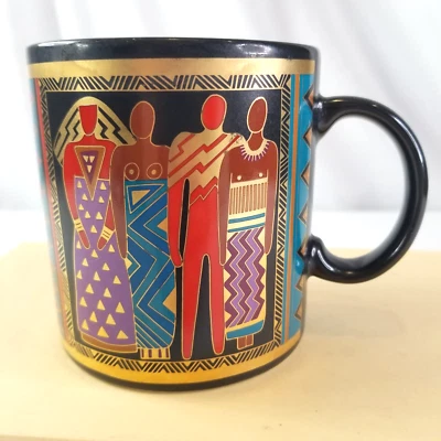 Taza Laurel Burch 1988 vintage World People taza de té café taza Foto 1 de 4