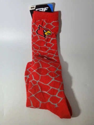 Louisville Cardinals Socks Size Medium 5-10 NEW Cover