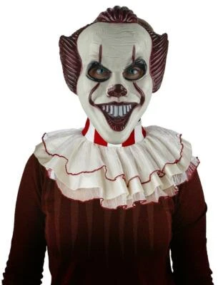Maske lachender Horror Clown Clownsmaske Halbmaske Halloween - Bild 1 von 3