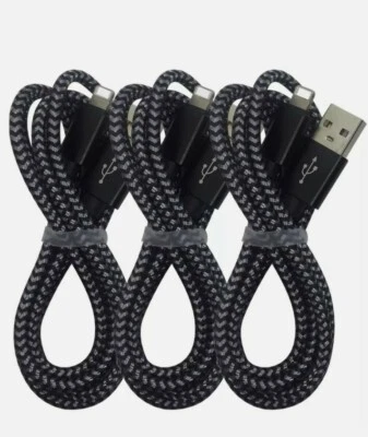 Paquete de 3 cables para iPhone SGIN, iPod Nano 7 (negro gris).Nuevo Foto 1 de 4