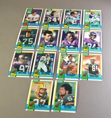 1990 Topps NFL Football Sports Trading Cards NFC Central Division - Your Choice - Image 1 of 4