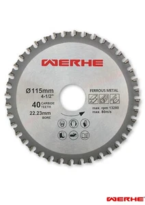 Hoja de sierra múltiple 115 x22,23 mm universal 40 dientes 4 anillos reductores - Imagen 1 de 6