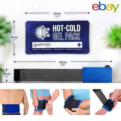 GELPACKS DIRECT Reusable Ice Pack for Sports Injuries - Pain Relief Hot Cold Compress and Wraps