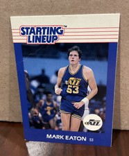 MARK EATON 1988 KENNER STARTING LINEUP CARD - UTAH JAZZ