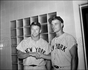 Mickey Mantle Roger Maris Photo 8X10 New York Yankees 1961 FREE SHIPPING - Picture 1 of 4