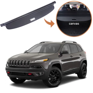 For Jeep Cherokee 2016 2017 2018 Rear Trunk Shade Retractable Shield Cargo Cover - Picture 1 of 9