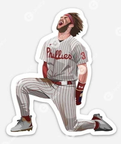 Bryce Harper MAGNET - MLB Vinyl Philadelphia Phillies Slugger Die Cut Cover