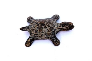 Vintage Old Decor Useful Feng-Shui-Brass-Tortoise Chinese mythology. G7-849 - Picture 1 of 9