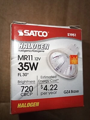 S1951 35MR11 NFL Narrow Flood 24° Lensed Cover 35W 12V MR11 2-Pin Bi-Pin GZ4 - Image 1 of 3