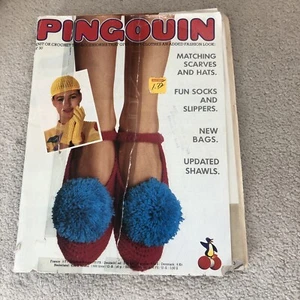 Vtg Pingouin Knitting no. 30 Magazine Book Socks Scarves Shawls - Picture 1 of 4