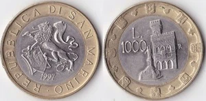 REPUBBLICA DI S. MARINO 1000 LIRE 1997 - Picture 1 of 1