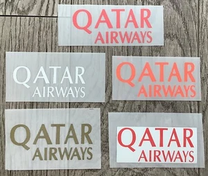 Barcelona & Roma KATAR AIRWAYS Fußball Sponsor Hülle Logo Aufnäher - Bild 1 von 6