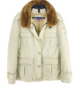BLAUER Beige Down Jacket Coat Size L - Picture 1 of 12