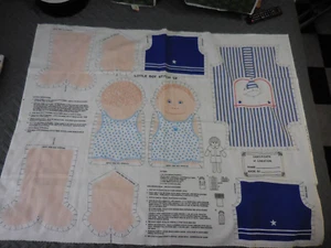 Vintage Sewing Panel Pattern Little Boy Stitch-Up Doll Springs Industries #7710 - Picture 1 of 7