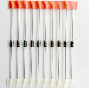 🔧 10× 1N4001 Gleichrichter-Dioden – 1 A / 50 V – DO-41 – ELPOHL® - Bild 1 von 1