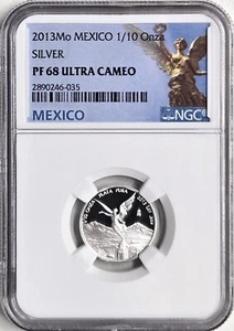 2013 Mexico Libertad Proof 1/10 Oz. Silver Coin – NGC PF68 Ultra Cameo - Picture 1 of 2