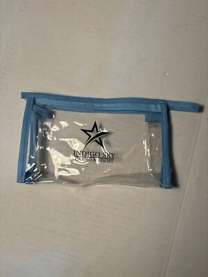 Small Stadium Clear Pocket Zip Bag With Indigo Sky Casino & Resort Logo - Image 1 of 2