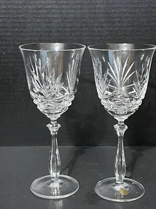 2- Noritake Hampton Hall Crystal Wine Glasses - Picture 1 of 5