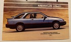 1985 Mercury Merkur XR4TI Postcard