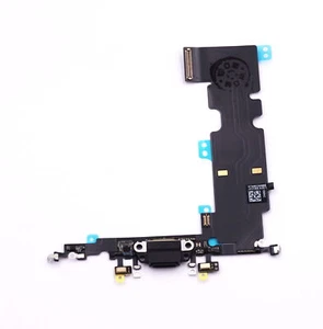 Apple IPHONE 8 Plus Presa di Ricarica Connettore Porta Microfono Flex Nero - Foto 1 di 4