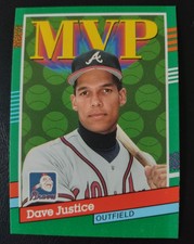 David Justice - Atlanta Braves - 1991 Donruss MVP Baseball Card #402