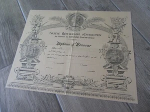 BETHUNE DIPLOM 1900 BILDUNGSGESELLSCHAFT - Bild 1 von 6