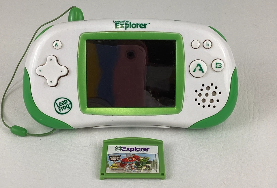 Leap Frog Leapster Explorer Handheld Learning Game Transformers Cartridge TESTED - Image 1 of 4
