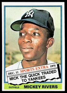 Mickey Rivers 1976 Topps negociado #85T - Imagen 1 de 2