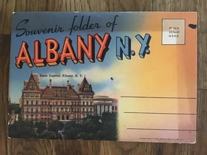 Vintage 1930’s - 1940’s Era Souvenir Postcards Folder of Albany New York - Picture 1 of 6