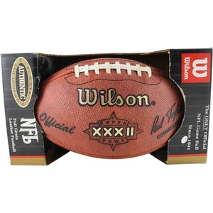 Denver Broncos Super Bowl XXXII Wilson Football Tagliabue Deflated As Is 51556 - Picture 1 of 2