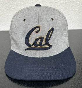 Zephyr grau/marine University of Cal Berkeley Bären eng anliegende Unisex Mütze Größe 7 - Bild 1 von 12