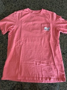 Vineyard Vines Pink Lacrosse Tee YL - Picture 1 of 3
