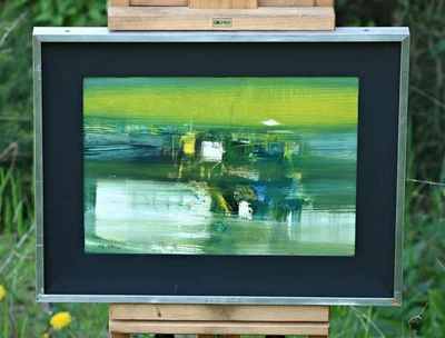 Pietro Grassi Abstract Oil Painting On Canvas Modern Italian Type, Trieste — 第 1/4 张图片