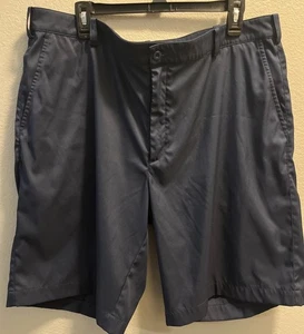 Pantaloncini Nike Golf Uomo Tour Performance Blu Navy Dri Fit Flat Front 40 - Foto 1 di 6