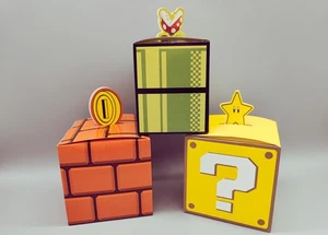 Set of 12 Super Mario Bros Favor Boxes - Brick, 4 of each box in a set. - Picture 1 of 5