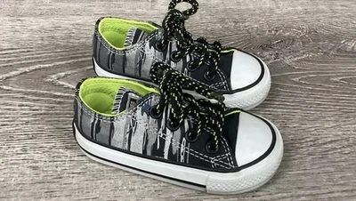 Zapatilla deportiva Converse Chuck Taylor All Star Oxford negra/lima audaz para niños pequeños 5 754410C Foto 1 de 4