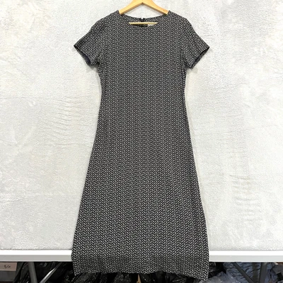 Vintage Laura Ashley Dress 11 (S-XS) Cottage Shift Maxi Preppy 90s Casual - Image 1 of 4