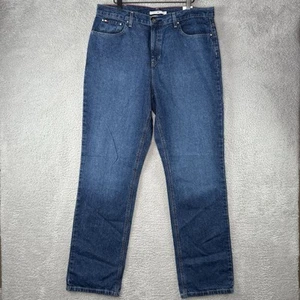 Vintage Tommy Hilfiger Classic Women’s Jeans Denim Size 16L Tapered Lightweight - Picture 1 of 12