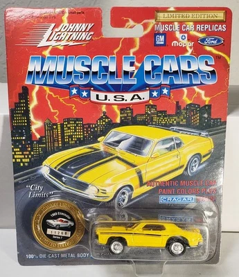 Johnny Lightning Muscle Cars EE. UU. 1995 R7 Daytona Amarillo 1969 Mercury Eliminator Foto 1 de 2