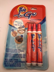 Tide To Go Instant Stain Remover 3 Pack Pens New Old Stock 2006 Procter & Gamble - Picture 1 of 6