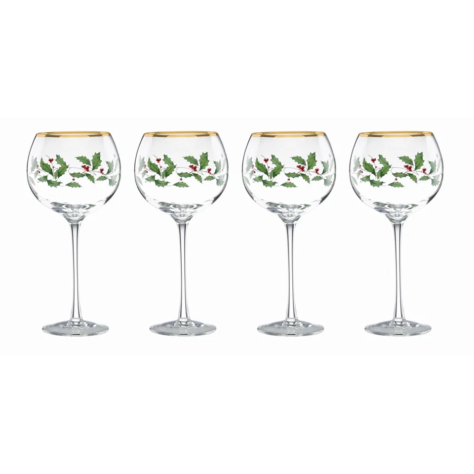 Lenox Holiday Double Old Fashioned Glass Set of 4 /