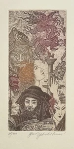 OLGA VYCHODILOVA: Exlibris for I.P.; in Passepartout - Imagen 1 de 2