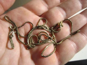 12K GOLD FILLED 1/20 NECKLACE CHAIN 30" - 10g - BROKEN OFF - OFC-V - Picture 1 of 2