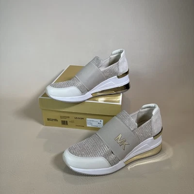 Michael Kors Felix Trainer Extreme Size 9.5 Champagne - Image 1 of 4
