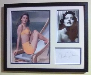 Ava Gardner (1922-90) / Autograph / American Movie Actress / Framed 15.5 x 12.5" - Picture 1 of 4