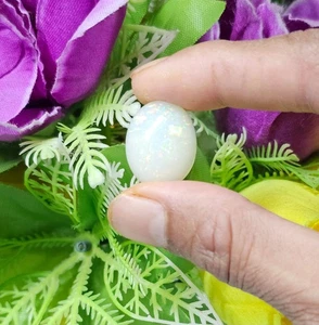 Cabujón de ópalo etíope AAA de 11,65 quilates: piedra preciosa ovalada de varios fuegos 21,20 x 16,97 x 7,40 mm - Imagen 1 de 11