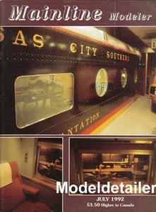 Mainline Modeler July 92 Santa Fe Chief Jenny G-39 Pullman EMD GP35 SW-1 Girder - Picture 1 of 1