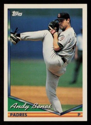 1994 Topps Andy Benes #70 San Diego Padres Baseball Card - Image 1 of 2