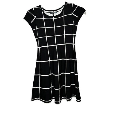 Vestido acampanado My Michelle para niñas talla M blanco y negro Foto 1 de 4