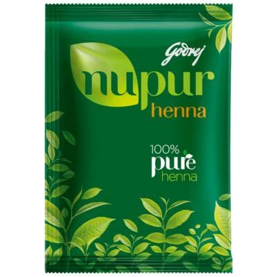 Godrej Nupur Henna Powder Mehendi Hair Growth Dye Color (No Ammonia) 100% PURE - Image 1 of 4